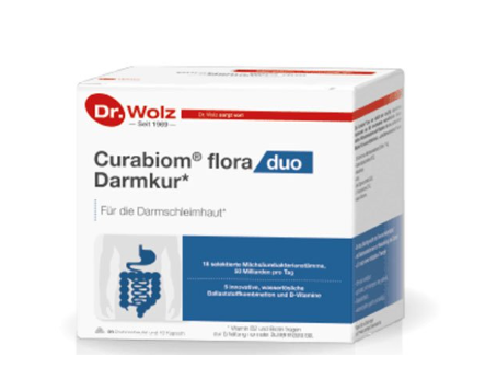 curabiom-flora-duo-zarnynui Curabiom Flora Duo kapsulių ir miltelių paketėlių komplektas žarnyno sveikatai