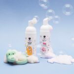 Nailmatic putojantis plaukų ir kūno prausiklis KIDS APRICOT Mousse Party Foaming Hair & Body Wash, 150 ml - Image 2