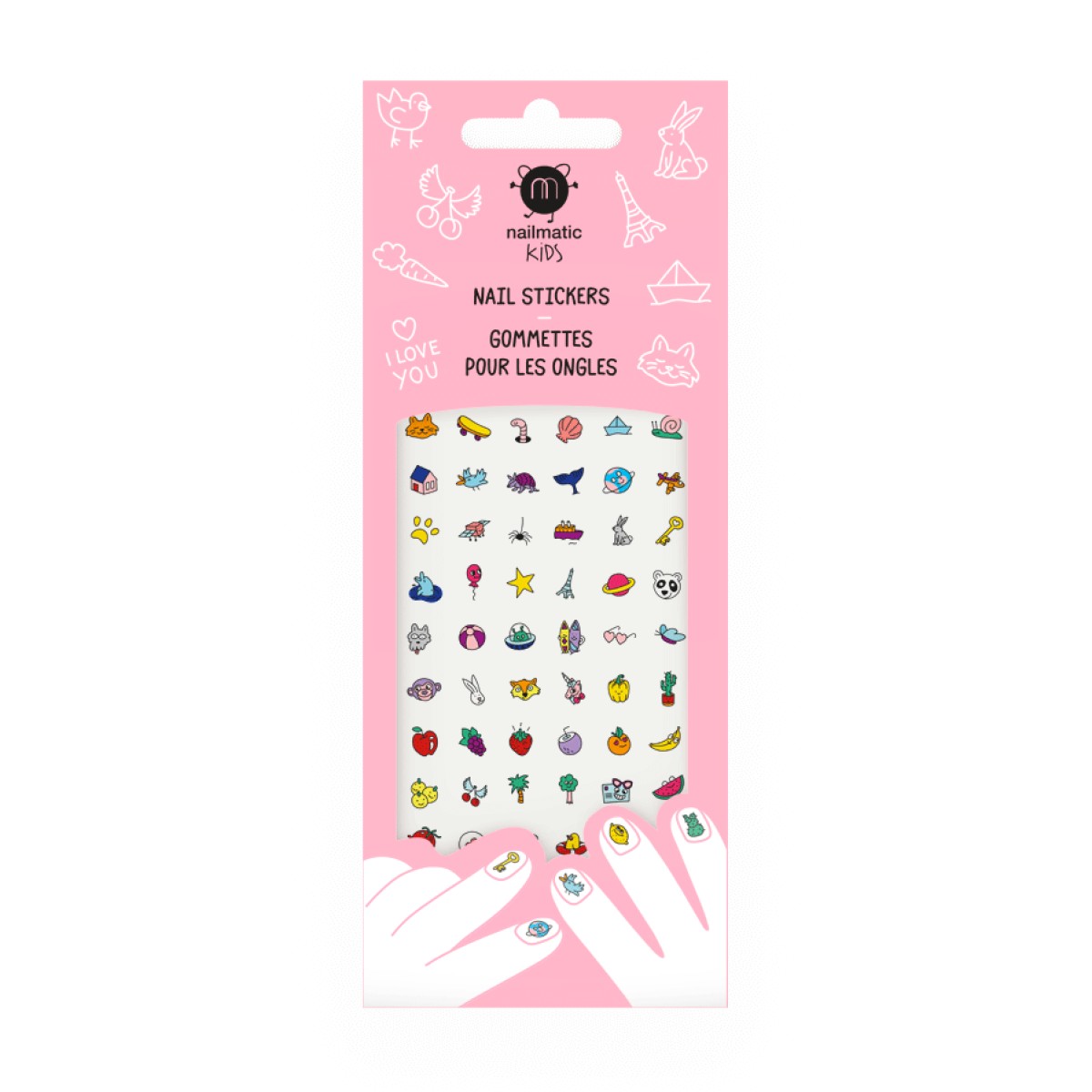 nail-stickers-1200x1200 Nailmatic nagų lipdukai KIDS Nail Stickers, 1 vnt. - Image 1