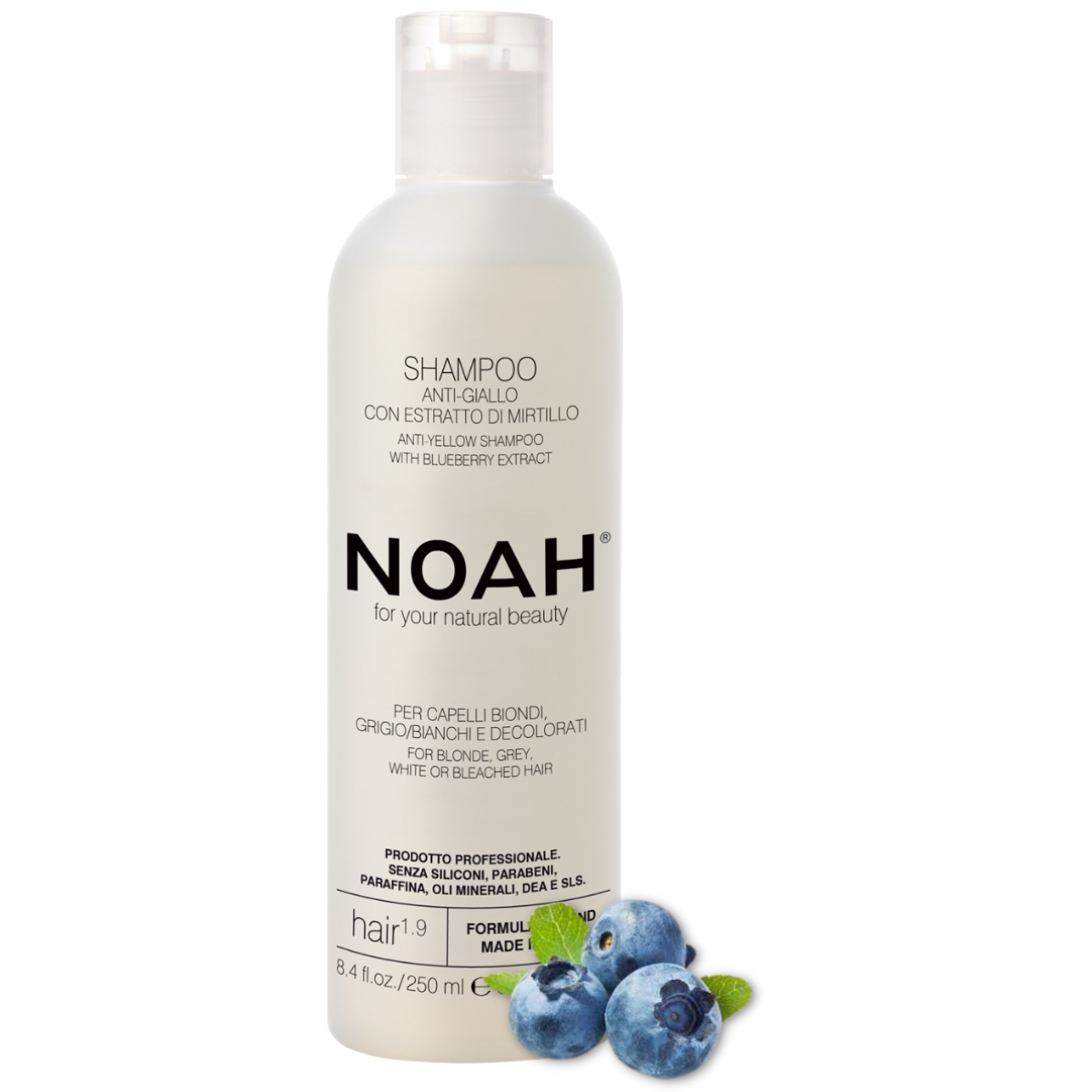 noah-1.9-1200x1200 Noah 1.9. Anti-Yellow Shampoo Geltonus atspalvius neutralizuojantis šampūnas, 250ml - Image 1