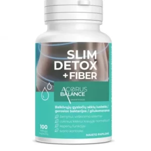 ACORUS BALANCE SLIM DETOX + FIBER, 100 kapsulių