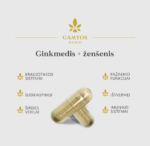 GAMTOS NAMAI GINKMEDIS+ŽENŠENIS, 60 kapsulių - Image 2
