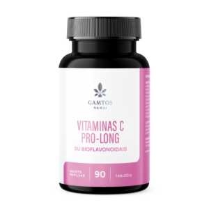 GAMTOS NAMAI VITAMINAS C PROLONG su bioflavanoidais, 90 tablečių