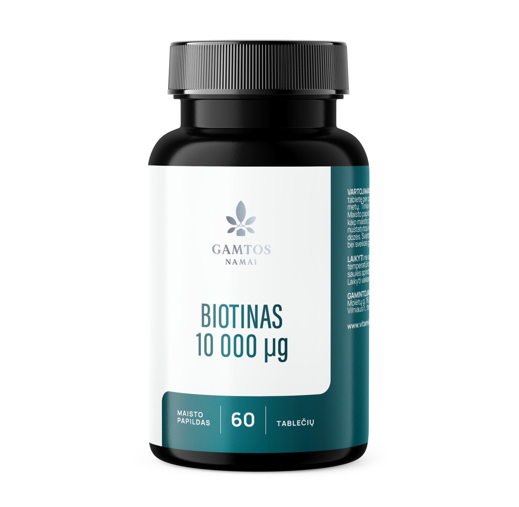 GAMTOS NAMAI BIOTINAS 10 000, 60 tablečių Biotinas