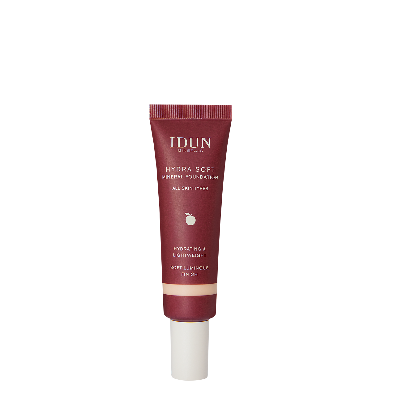 7340074712526 IDUN Minerals Hydra Soft skystas mineralinis makiažo pagrindas Nr. 1252 Saga, 30 ml (Fair Neutral) - Image 1