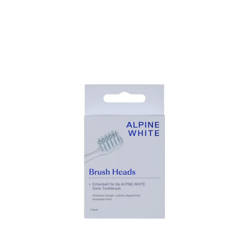 ALPINE-WHITE-Sonic-Toothbrush-Replacement-Heads-Keiciamos-galvutes-dantu-sepeteliui-2vnt ALPINE WHITE Sonic Toothbrush Replacement Heads keičiamos dantų šepetėlio galvutės, 2 vnt. - Image 1