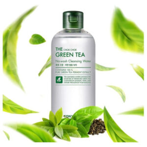 Tonymoly The Chok Chok Green Tea No-Wash Cleansing Water – Valomasis veido vanduo su žaliosios arbatos ekstraktu