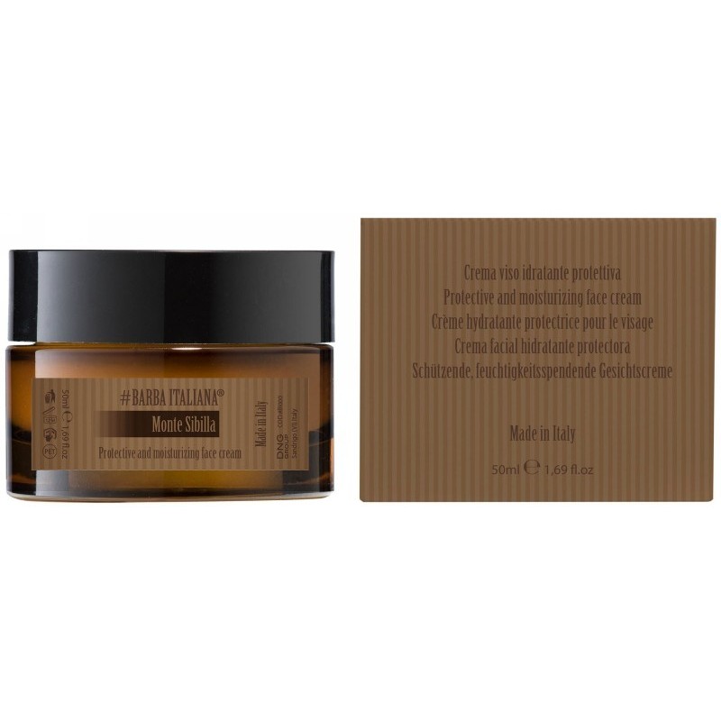 apsauginis-drekinamasis-veido-kremas-barba-italiana-monte-sibilla-protective-moisturizing-face-cream-bi070007-50-ml Barba Italiana apsauginis, drėkinamasis veido kremas Monte Sibilla, 50 ml - Image 1
