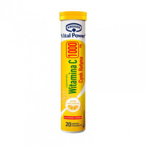 rüger Vital Power Vitaminas C 1000 mg su cinku ir rutinu, 20 šnypščiųjų tablečių