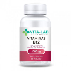 Vita-Lab vitaminas B12 metilizuotas tabletės energijai