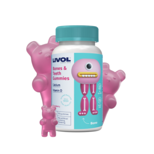 LIVOL Bones & Teeth – Guminukai stipriems kaulams ir dantims (50 vnt.)