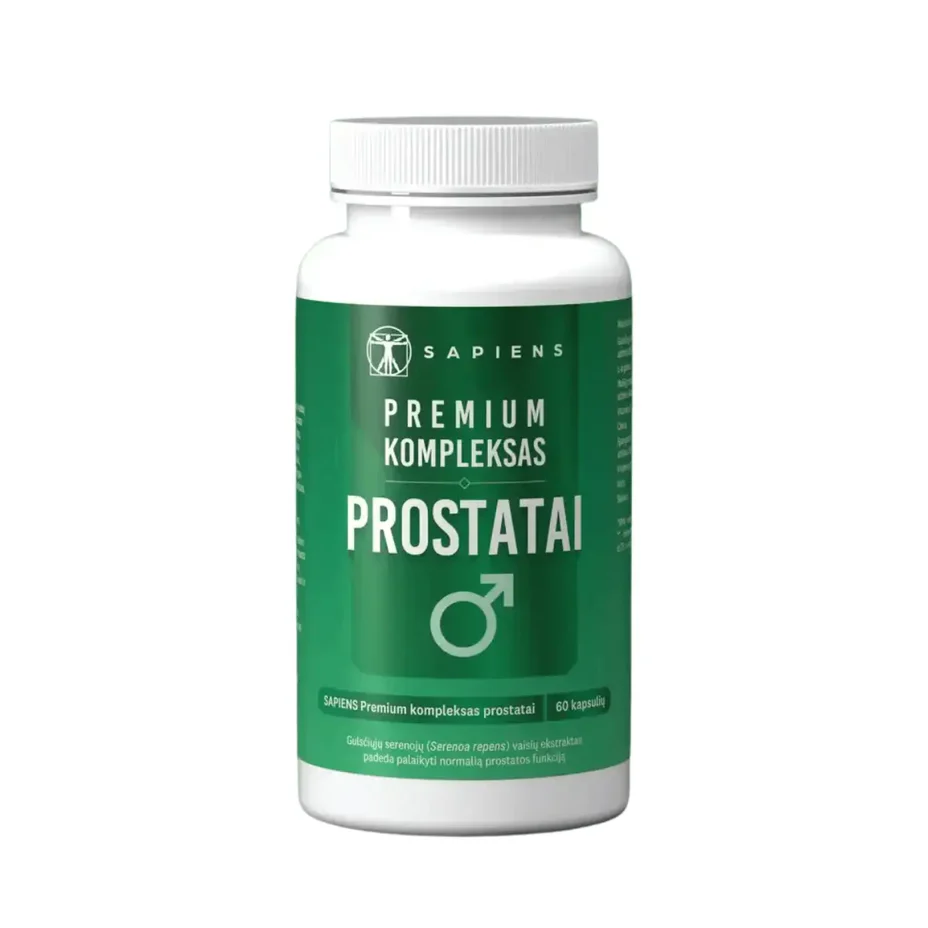 prostatai kompleksas SAPIENS Premium kompleksas prostatai, 60 kapsulių - Image 1