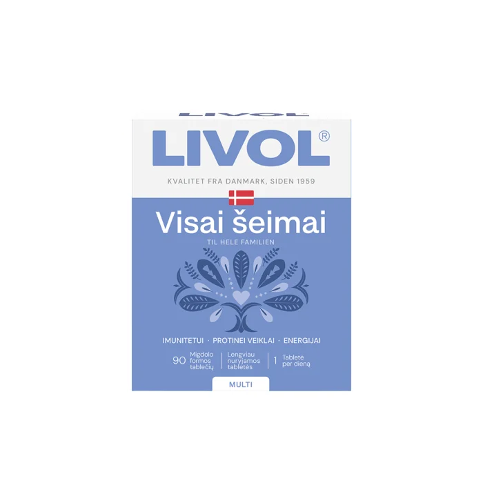 497371f38b97cddf8055f011c0ec LIVOL MULTI vitaminai visai šeimai, 90 tablečių - Image 1