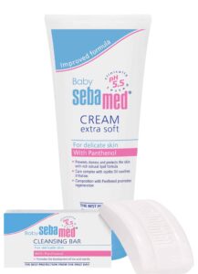 Sebamed Baby rinkinys kūdikio odos priežiūrai (muilas + kremas)