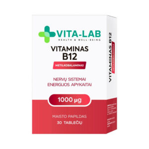 Didelės dozės vitaminas B12 energijai, nervų sistemai ir nuovargiui mažinti