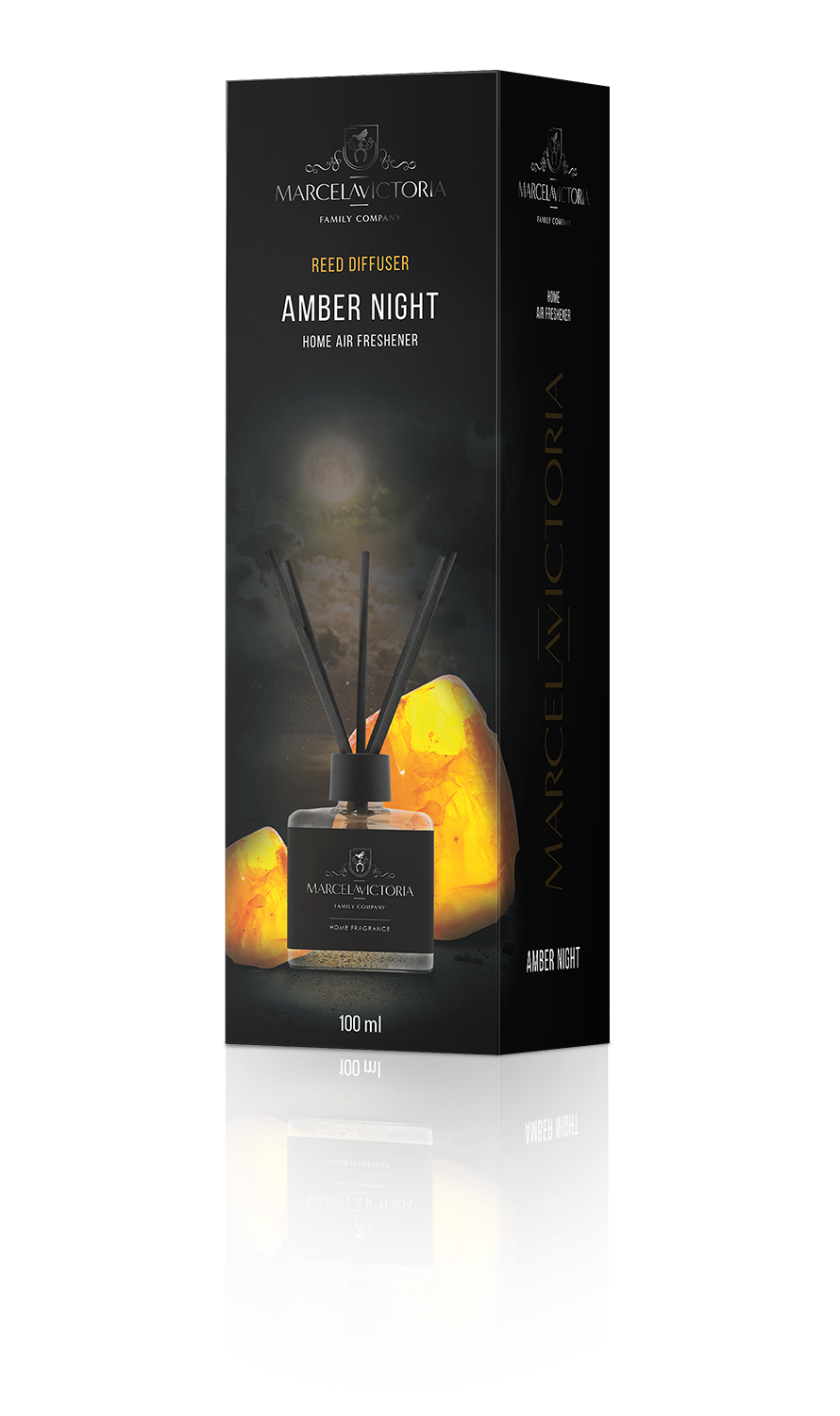 Amber-Night-RGB MARCELA VICTORIA namų kvapas AMBER NIGHT, 100 ml - Image 1