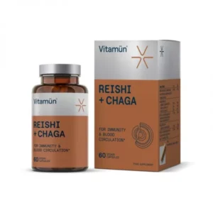 Vitamun Reishi Chaga kapsulės N60 pakuotė