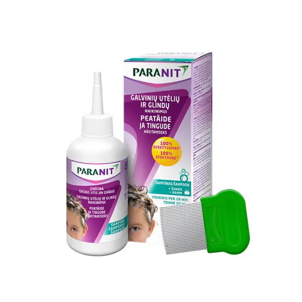 5980769128d30818d2d2bba9a774 PARANIT šampūnas nuo utėlių ir glindų, nuo 2 m., 200 ml - Image 1