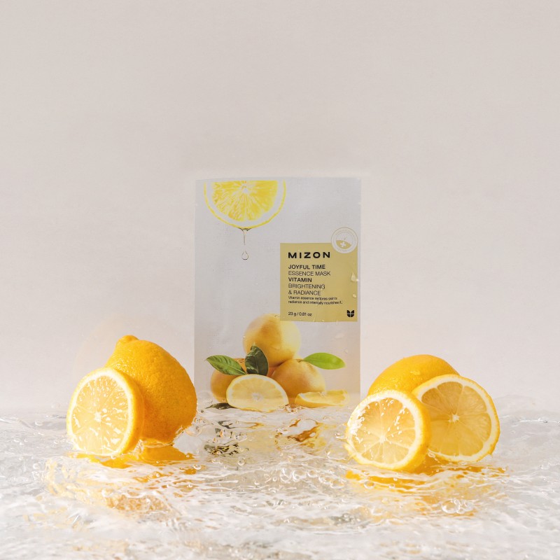 02_MIZ888890122 MIZON veido kaukė Joyful Time Essence Mask Vitamin, 23 g - Image 1