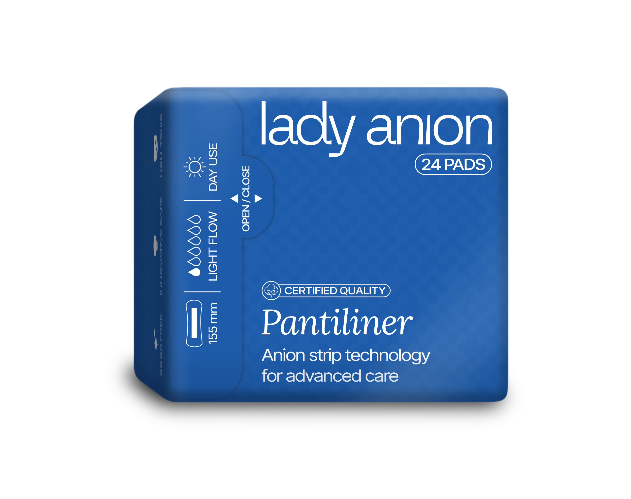 Pantiliner 05.11.25 Lady ANION kasdieniniai įklotai, 155mm, 24 vnt. - Image 1