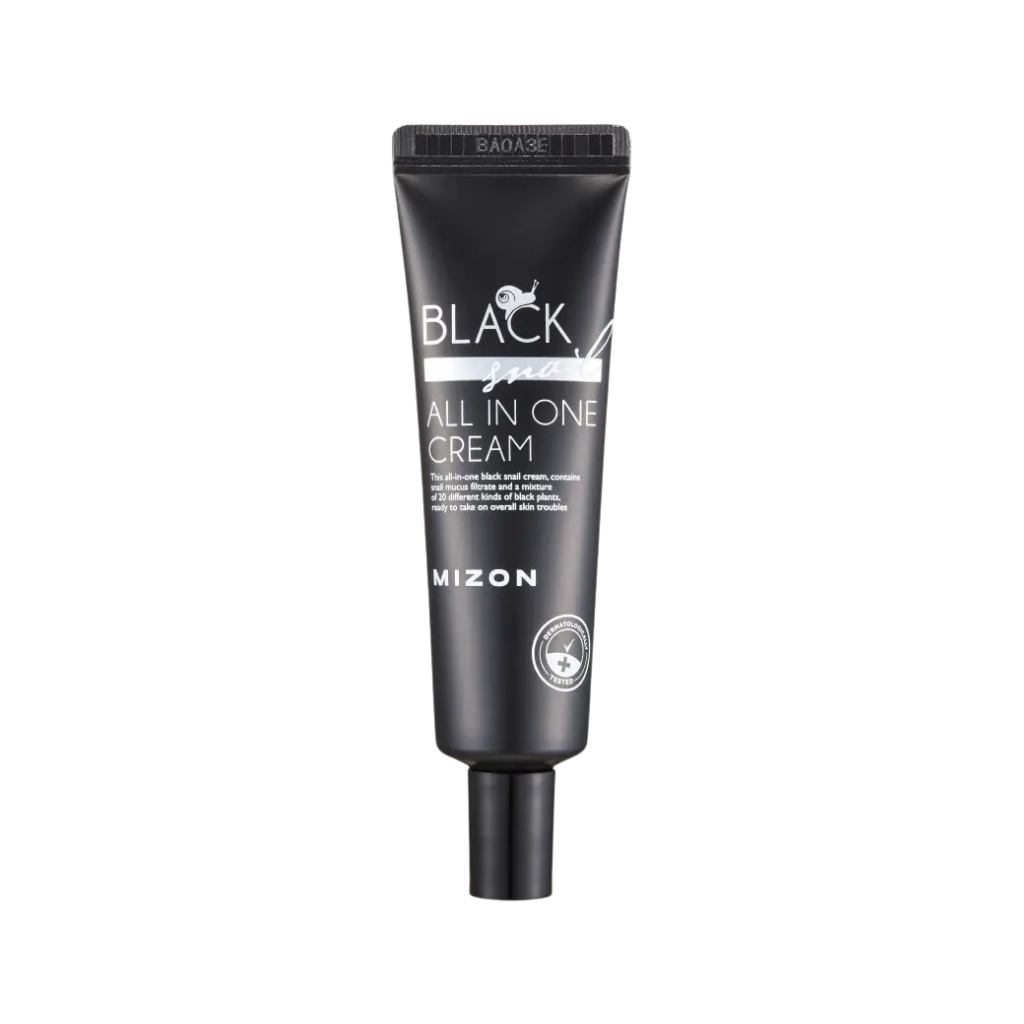 Veido-kremas-MIZON-Black-Snail-All-in-One-Cream-MIZ319010039-35-ml1 MIZON veido kremas Black Snail All in One Cream, 35 ml - Image 1