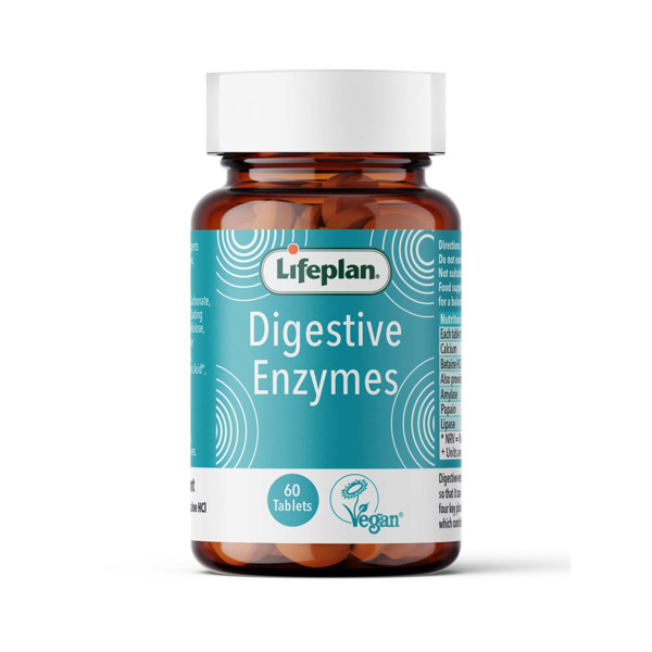 Smarty Mockup LIFEPLAN DIGESTIVE ENZYMES, augaliniai fermentai, 60 tablečių - Image 1