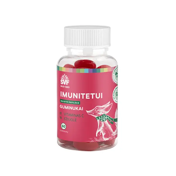 1ed0e4b10d41be29d687c8a328b2 ŠVF guminukai vaikams IMUNITETUI, 60 guminukų - Image 1