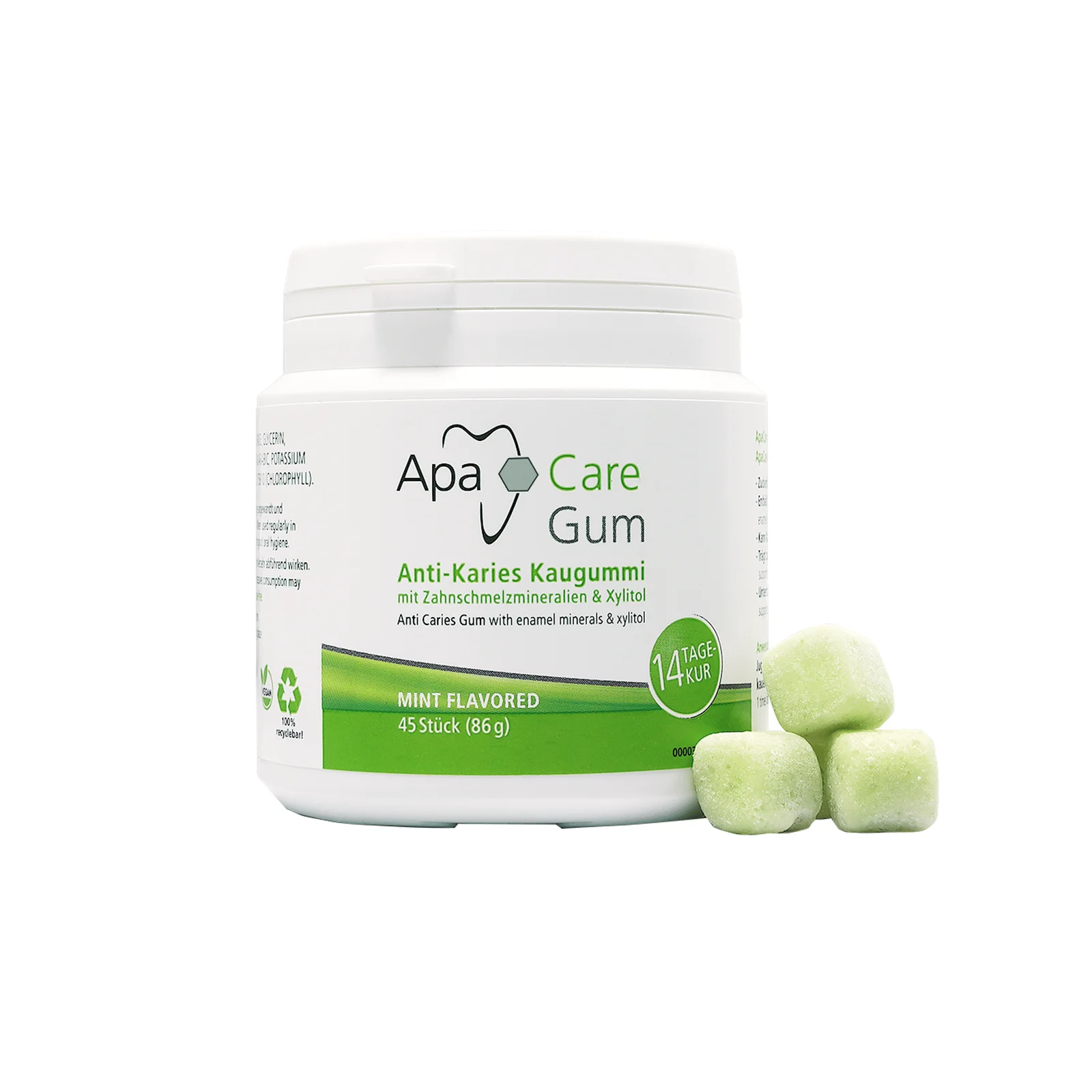 APA024 APACARE Gum kramtomoji guma, 45 vnt. - Image 1