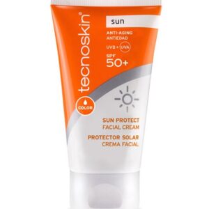 TECNOSKIN Apsauginis viedo kremas nuo saulės su spalva SUN PROTECT FACIAL CREAM SPF50+ 50ml